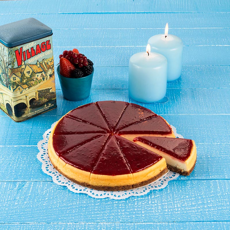 Frambuaz Soslu Cheesecake
